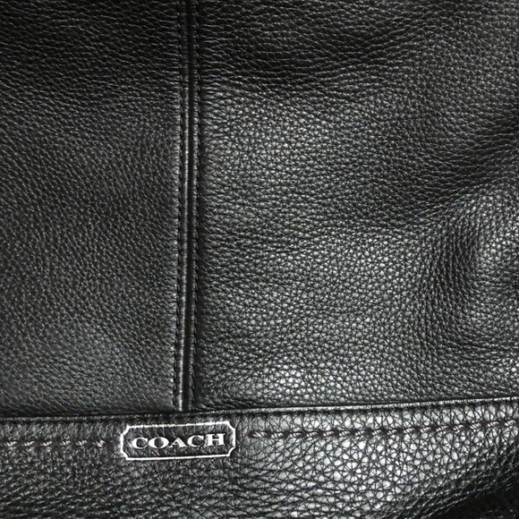 Coach Black Pebbled Leather Hobo Shoulder Bag - Picture 6 of 14